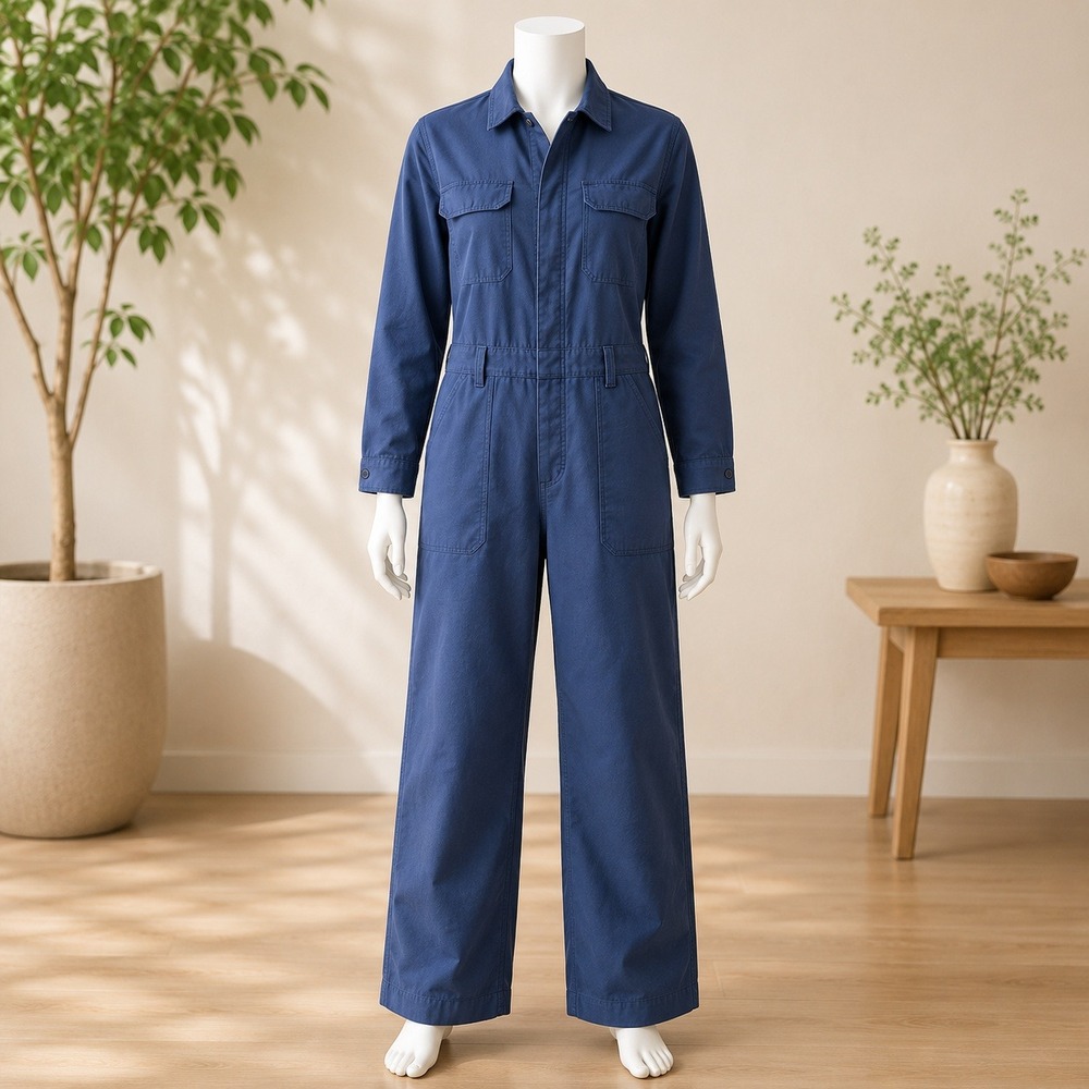 American Apparel Utility Coveralls Mens 52R Navy Blue Military Issue Workwear